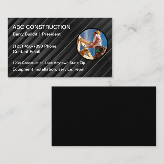 建築名刺のユニークデザイン 名刺 (正面/裏面)