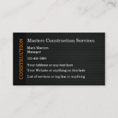 建築名刺カーボンファイバの背景 名刺 (正面)