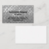 建築名刺テンプレート |スチールプレート 名刺 (正面/裏面)