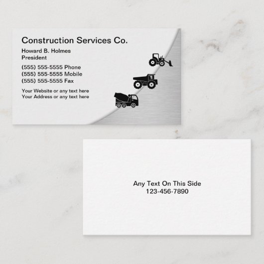 建築名刺テンプレート 名刺 (正面/裏面)