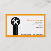 建築名刺 – オレンジ 名刺 (裏面)