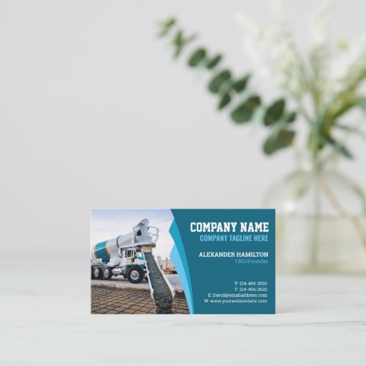 建築名刺（コンクリート） 名刺 (スタンド正面)