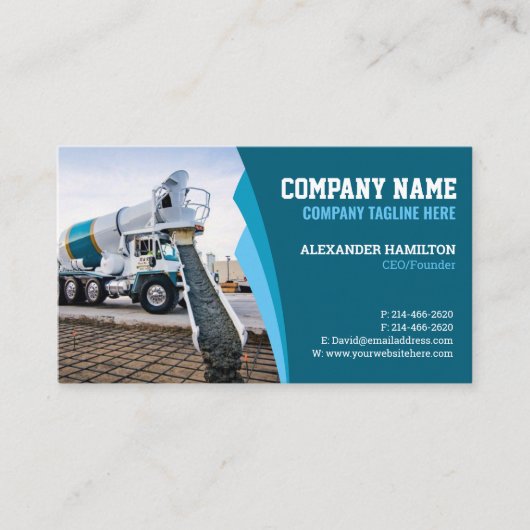 建築名刺（コンクリート） 名刺 (正面)