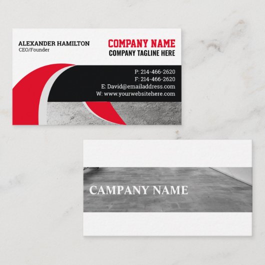 建築名刺（コンクリート） 名刺 (正面/裏面)