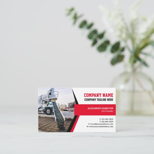 建築名刺（コンクリート） 名刺 (スタンド正面)