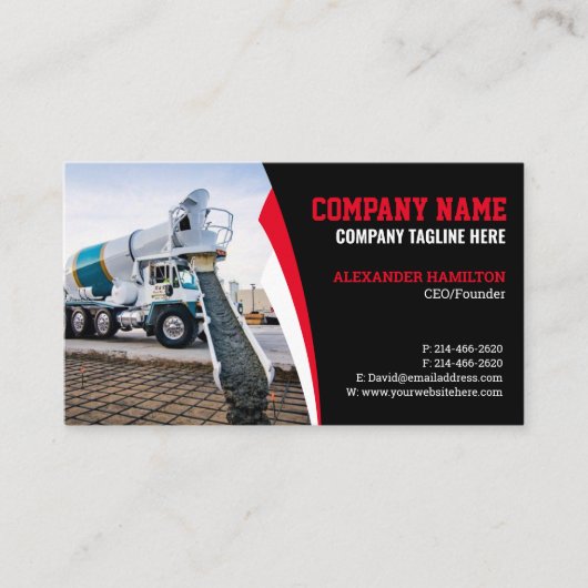 建築名刺（コンクリート） 名刺 (正面)