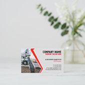 建築名刺（コンクリート）編集可能 名刺 (スタンド正面)