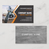 建築名刺（コンクリート）編集可能 名刺 (正面/裏面)