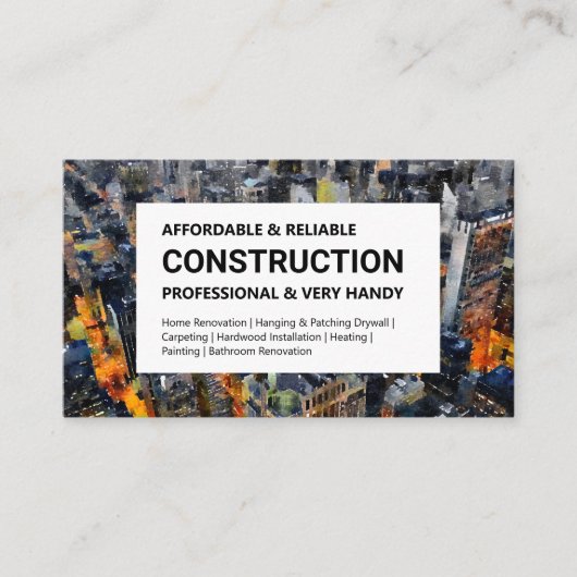 建築名刺 – ダウンタウンスカイライン 名刺 (正面)