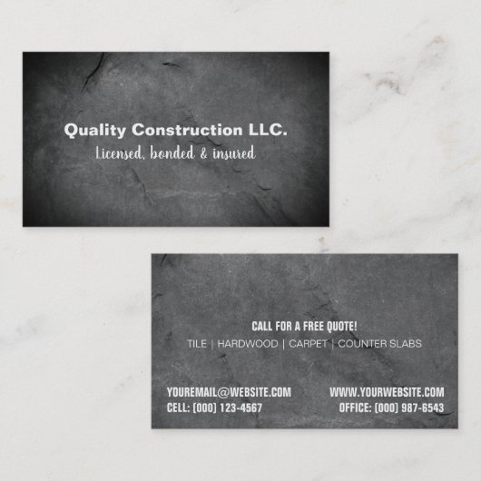 建築名刺 名刺 (正面/裏面)