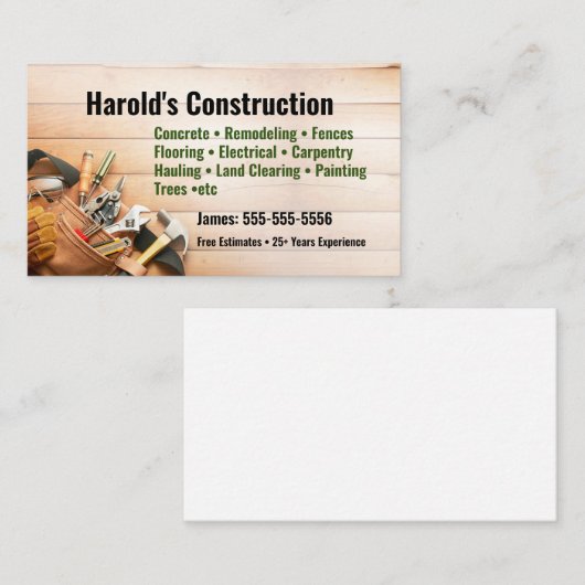 建築名刺 名刺 (正面/裏面)