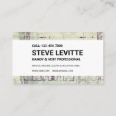 建築名刺 – 白の青写真 名刺 (裏面)