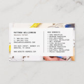 建築名刺 – 計画、テープ測定 名刺 (裏面)