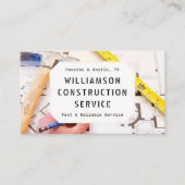 建築名刺 – 計画、テープ測定 名刺 (正面)