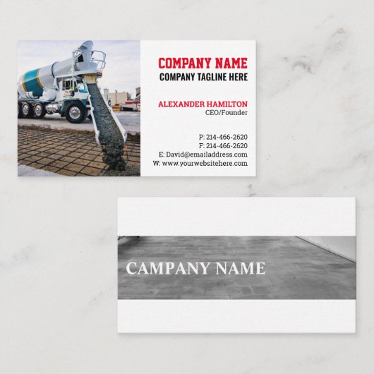 建築名刺(Concretes) 02 名刺 (正面/裏面)