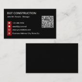 建築名刺(QRコードテンプレート) 名刺 (正面/裏面)