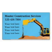 建築地球移動サービス マグネット名刺 (正面)