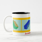 「建築基本原則」の建物のおもちゃはマグを妨げます コーヒーマグカップ (左)