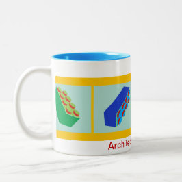 「建築基本原則」の建物のおもちゃはマグを妨げます コーヒーマグカップ