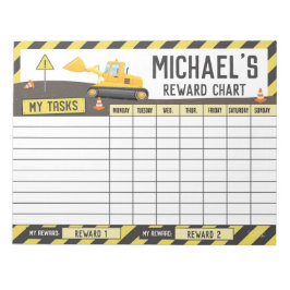 建築報酬グラフパーソナライズされた名タスク ノートパッド