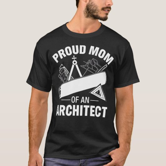 建築士の母であることを誇りに思う Tシャツ (正面)