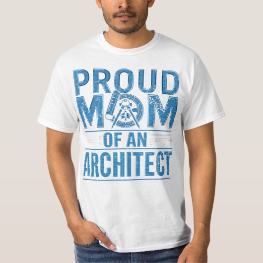建築士の母であることを誇りに思う Tシャツ (正面)