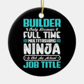 建築士の職業、建物のスキル、ギフト セラミックオーナメント (正面)