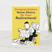 建築士の退職 カード (正面)