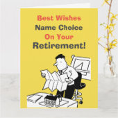 建築士または町のプランナー退職者カード カード (黄色い花)