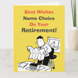 建築士または町のプランナー退職者カード カード