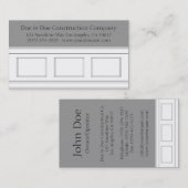 建築大工のWainscottingの鋳造物 名刺 (正面/裏面)