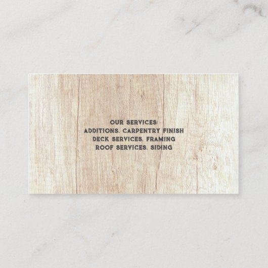 建築大工名刺 名刺 (裏面)