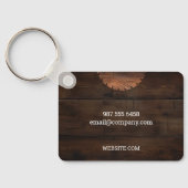 建築大工素朴な木材の有用 キーホルダー (裏面)