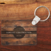 建築大工素朴な木材の有用 キーホルダー (正面)