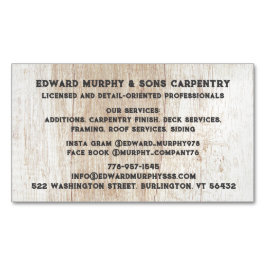 建築大工 マグネット名刺