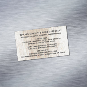 建築大工 マグネット名刺