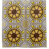 建築天井詳細x大パターン シャワーカーテン (正面)