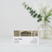 建築契約者ホーム修理名刺 名刺 (スタンド正面)