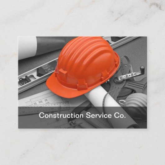 建築契約者モダン名刺 名刺 (正面)