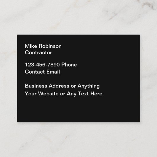 建築契約者モダン名刺 名刺 (裏面)