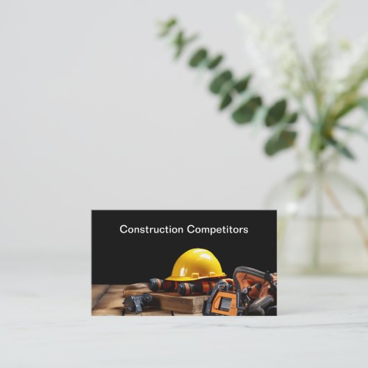 建築契約者モダン名刺 名刺 (スタンド正面)