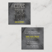 建築契約者モダン スクエア名刺 (正面/裏面)