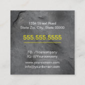 建築契約者モダン スクエア名刺 (裏面)