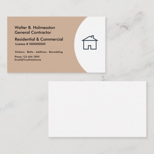 建築契約者名刺 名刺 (正面/裏面)