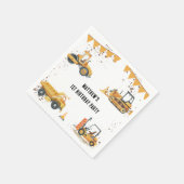 建築子供の誕生日パーティーありがとう スタンダードカクテルナプキン (角)