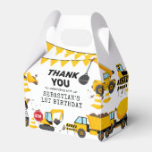 建築子供の誕生日パーティーの好意ボックス フェイバーボックス (正面サイド)