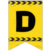 建築子供の誕生日パーティー カッコいい パーソナライズされた バンティングフラッグ (第1の旗)