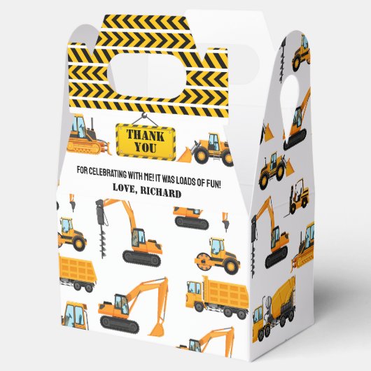 建築子供の誕生日パーティー フェイバーボックス (オープン)