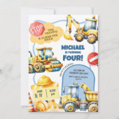 建築子供の誕生日 招待状 (正面)