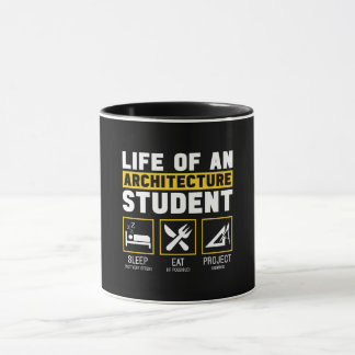 建築学生の人生 建築士 仕事 Tシャツ マグカップ